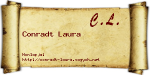 Conradt Laura névjegykártya